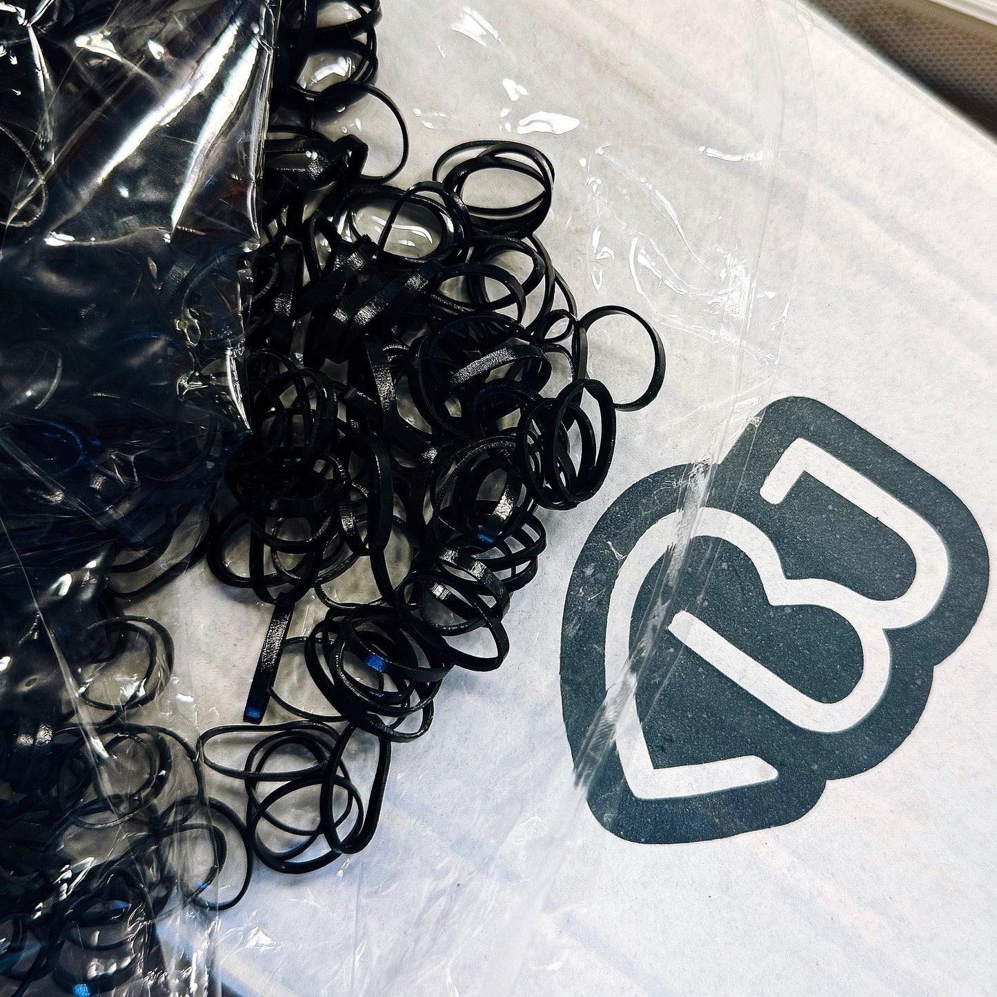 Mini Elastici Neri per Capelli Set Extra Resistente