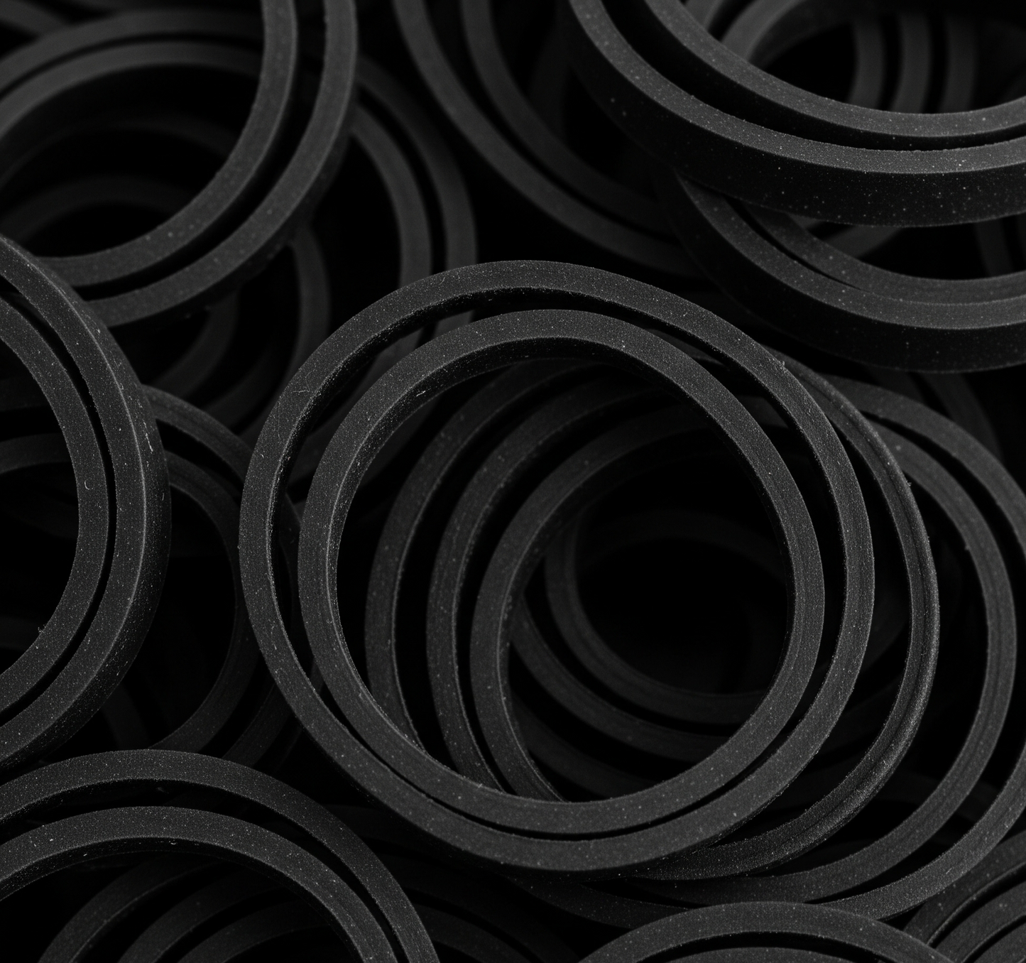 Mini Elastici Neri per Capelli Set Extra Resistente